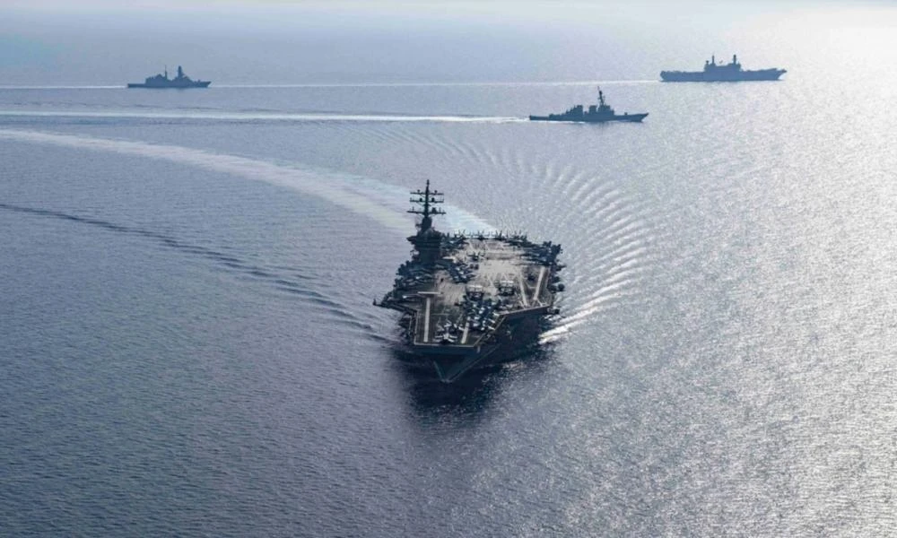 To υπερ-αεροπλανοφόρο USS Eisenhower κατέφτασε στην Αν. Μεσόγειο συνοδεία αντιτορπιλικού-Η Σούδα της Κρήτης ο προορισμός του;